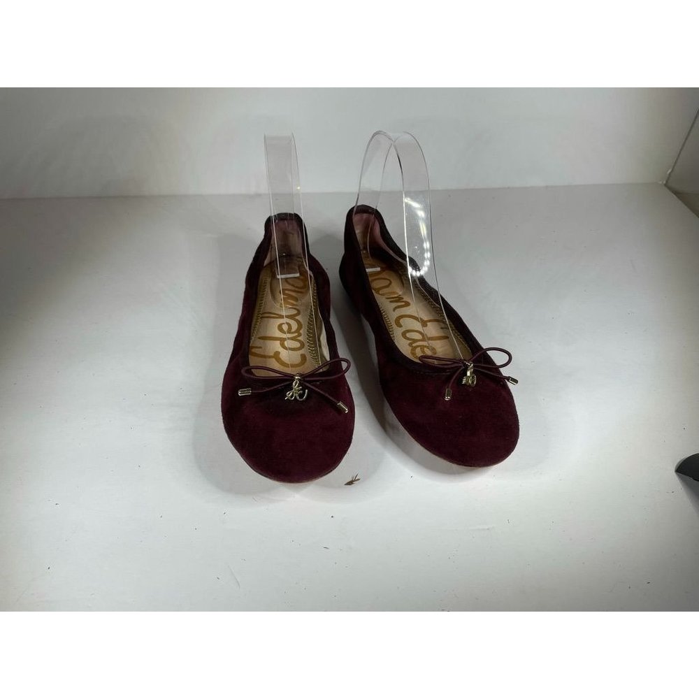 ⭐️⭐️Womens Sam Edelman Women's Felicia Ballet Flats Size 7 in wine suede. ⭐️⭐️